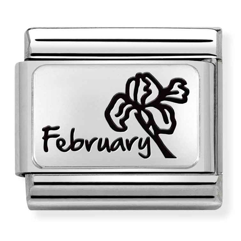 Nomination Composable 330112/14 Month Flower Plate (February)