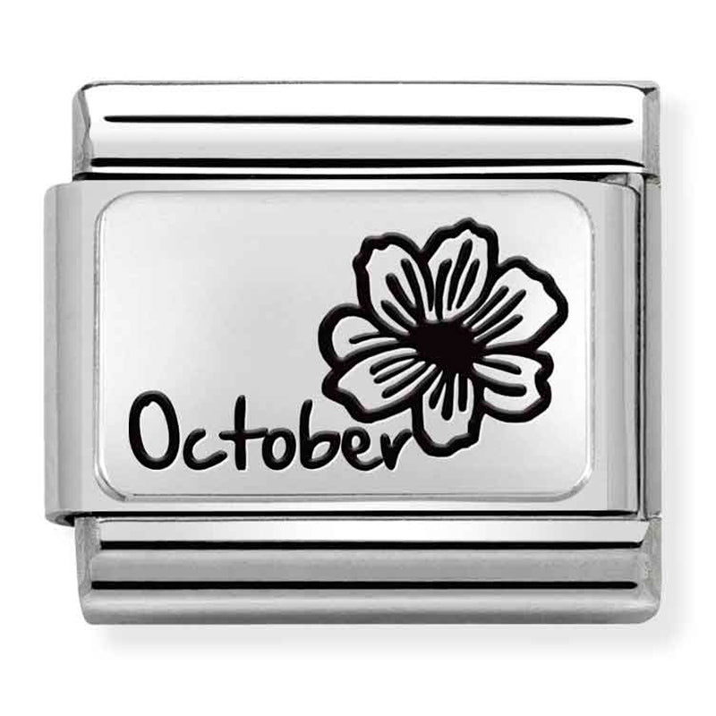 Nomination Composable 330112/22 Month Flower Plate (October)