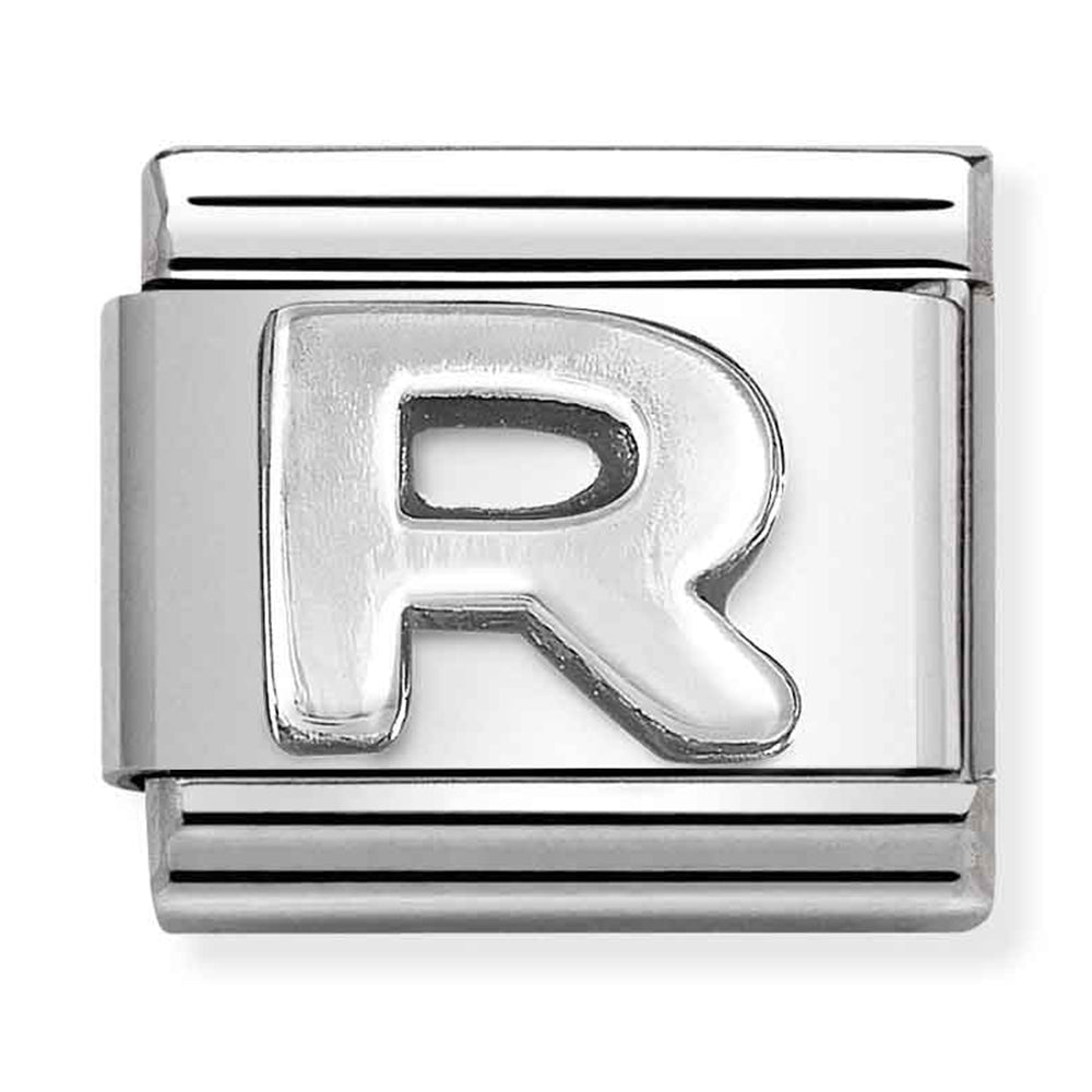 Nomination Composable 330113/18 Letter R Silver