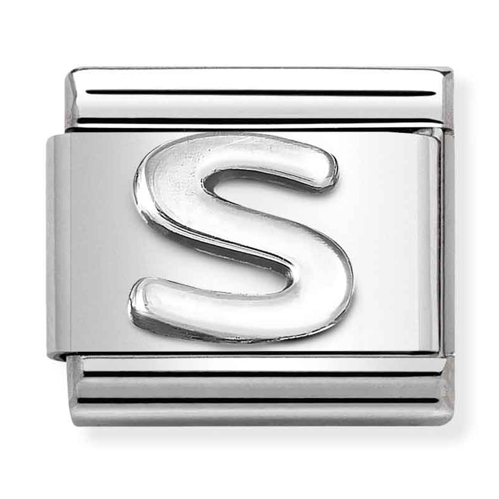 Nomination Composable 330113/19 Letter S Silver