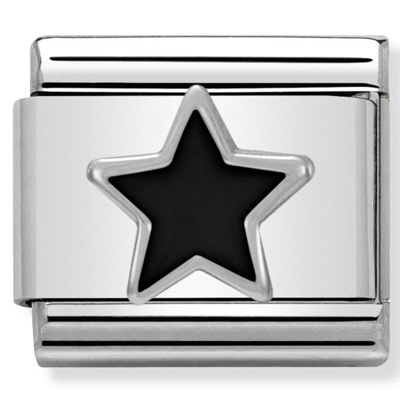 Nomination Composable 330202/05 Black Enamel Star