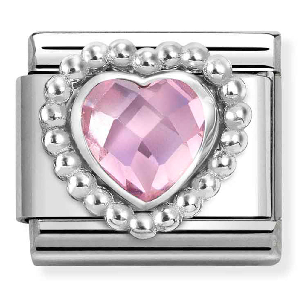 Nomination Composable 330606/003 Faceted Oval pink CZ