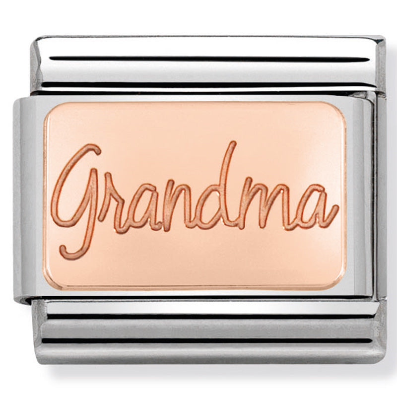 Nomination Composable 430101/36 Grandma 9ct Rose Gold
