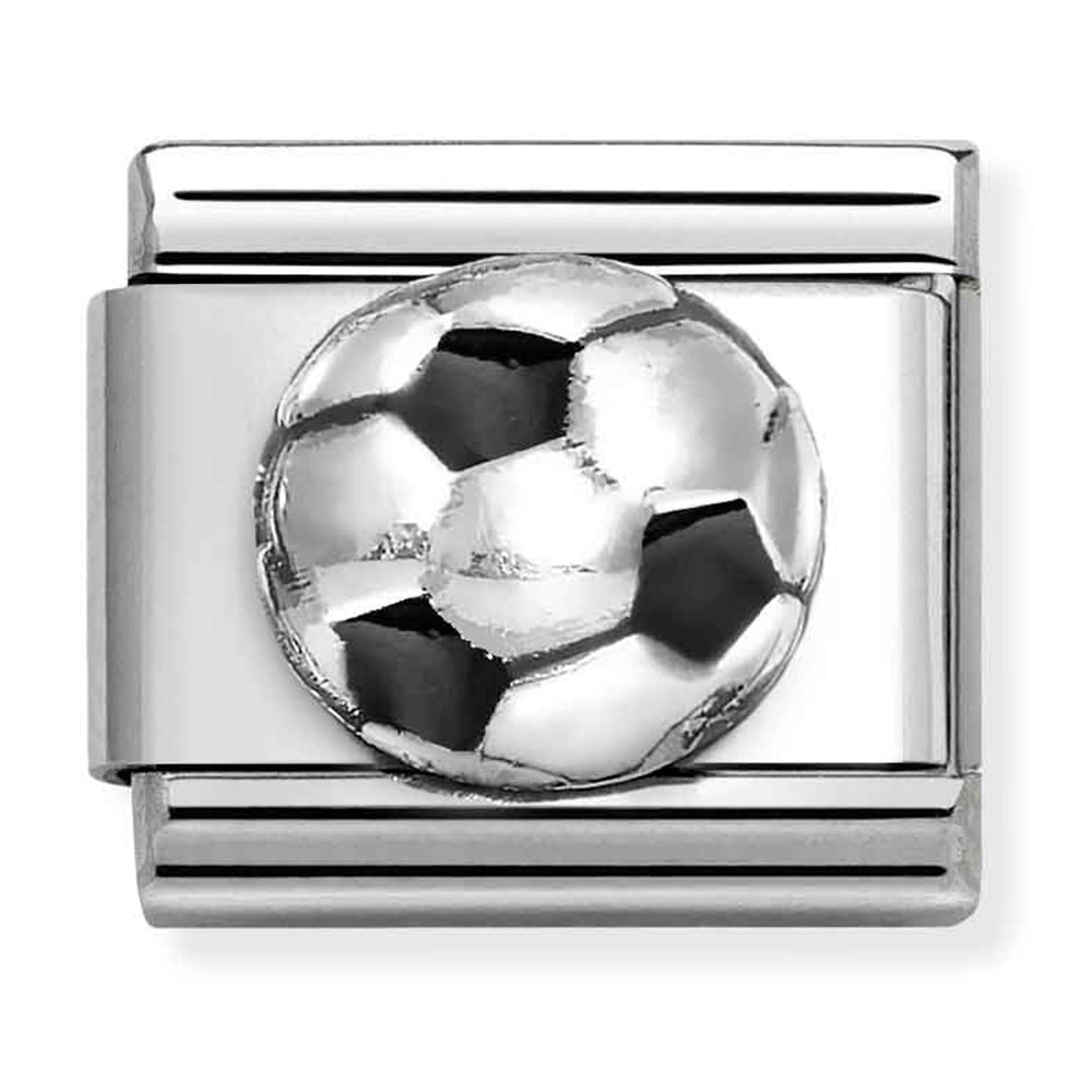 Nomination Composable 330204/27 Soccer Ball Sterling Silver And Enamel