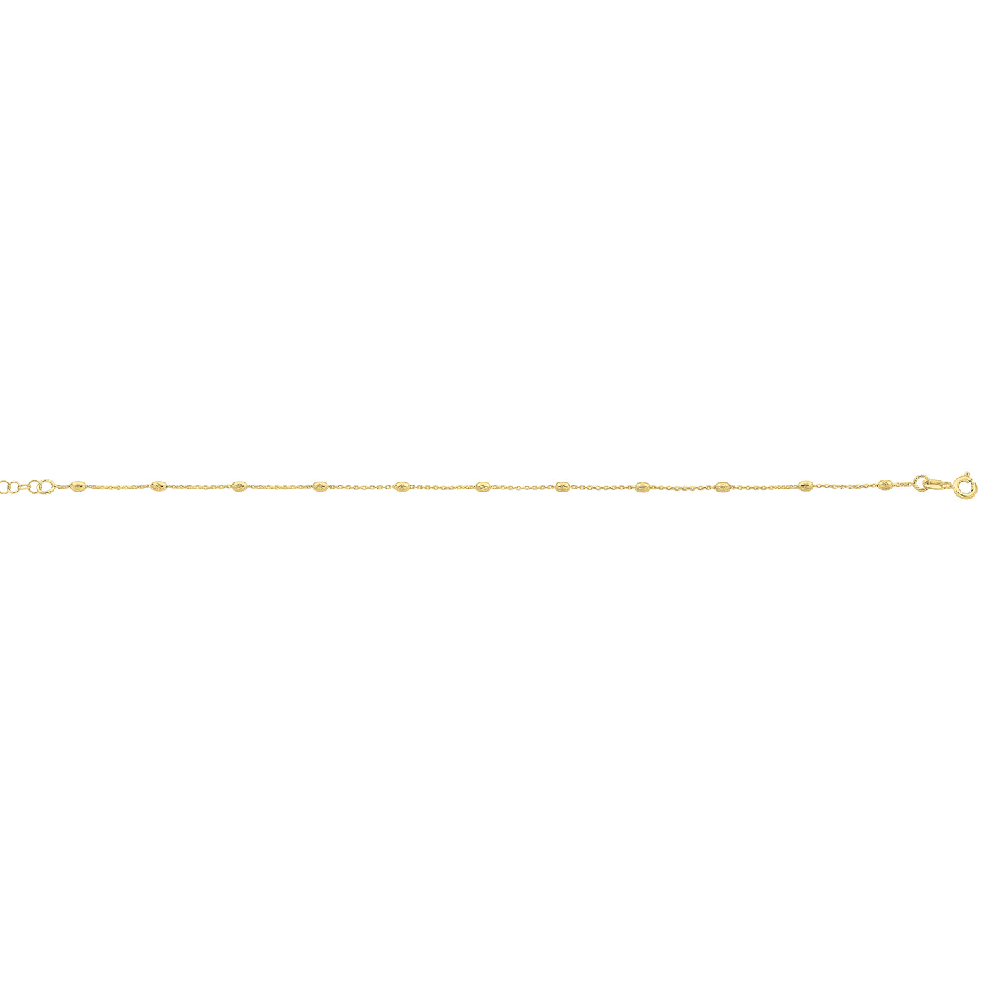 Sterling Silver Gold Plated Anklet