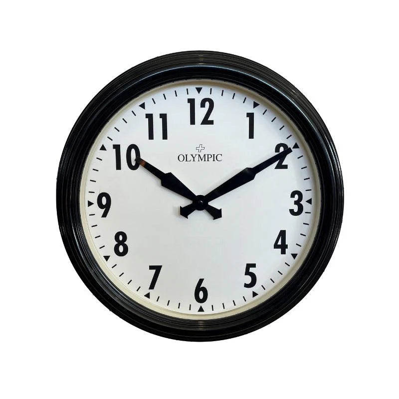 Topham Station Clock Black