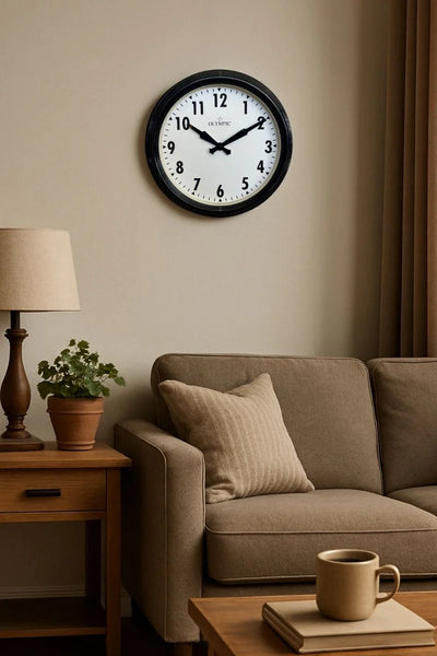 Topham Station Clock Black