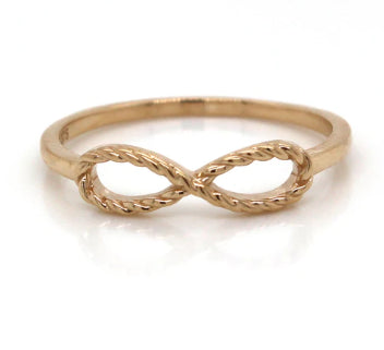 9Ct Yellow Gold Infinity Ring