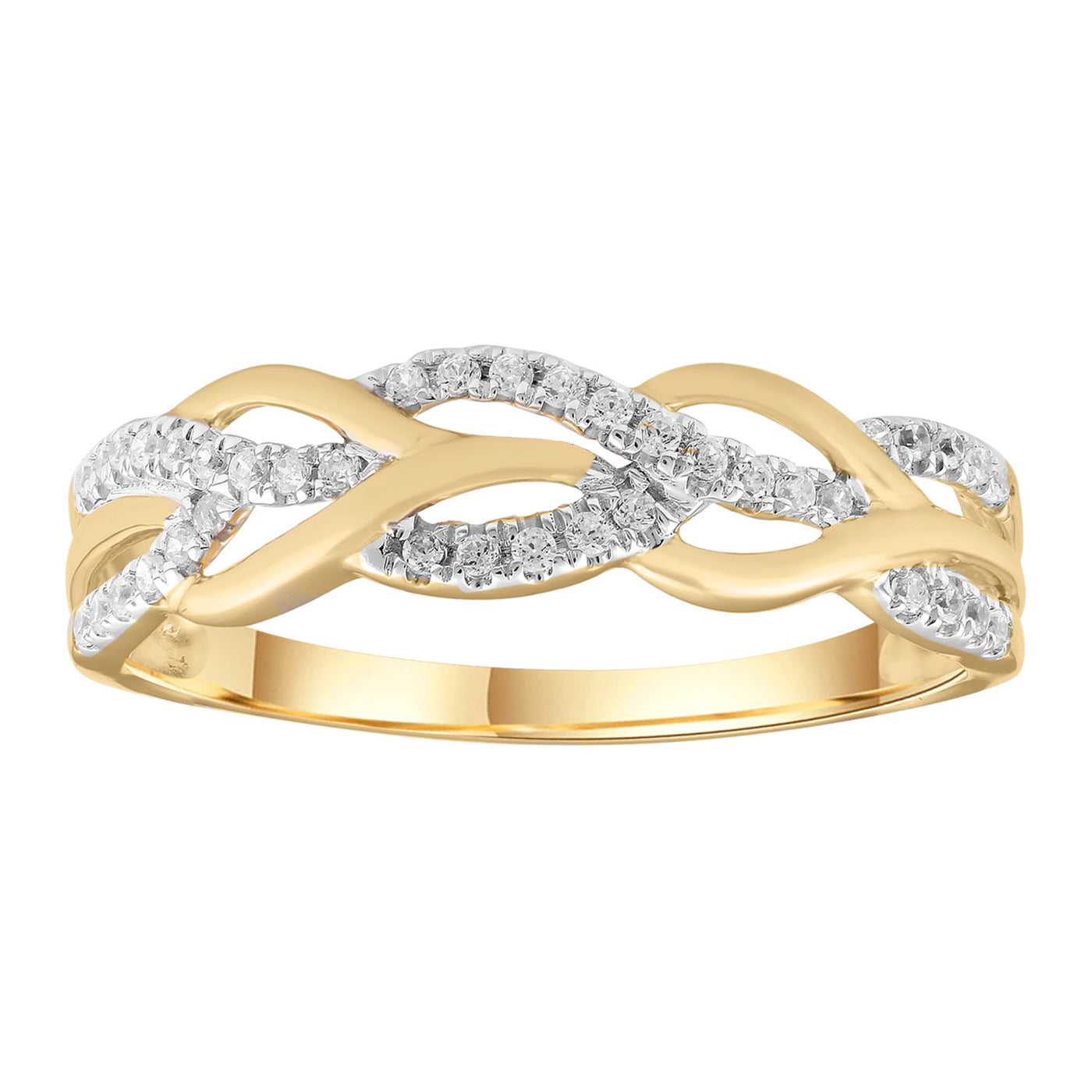 9Ct Yellow Gold Diamond Ring