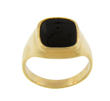 9ct Gold Mens Onyx Ring