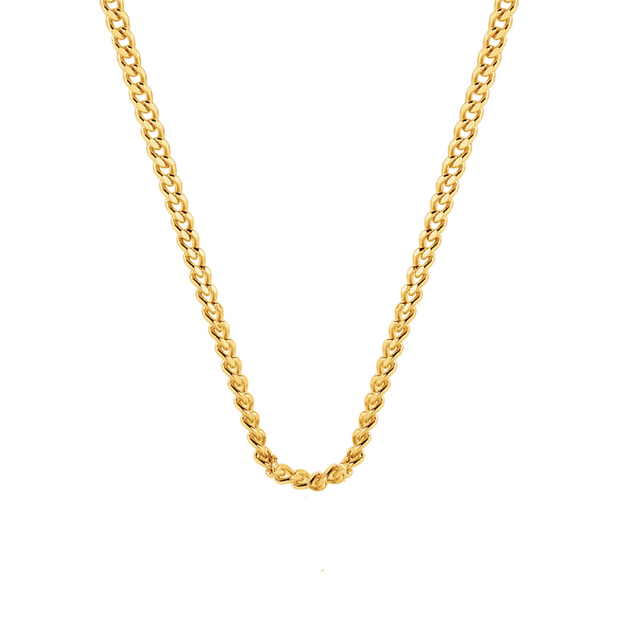 9Ct Yellow Gold 45Cm Curb Chain