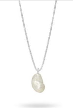 Sterling Silver Baroque Freshwater Pearl 45cm Pendant