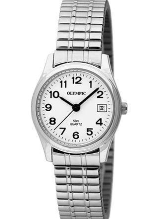 Olympic Stainless Steel Ladies Watch With Expanding Strap