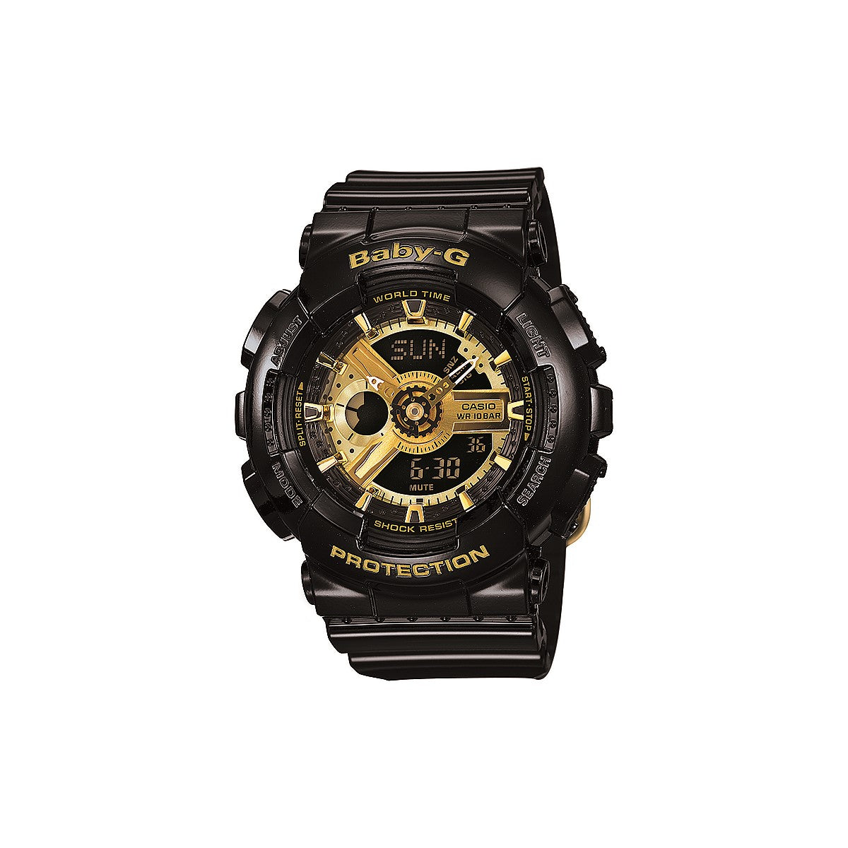 Black & Gold Baby G Watch