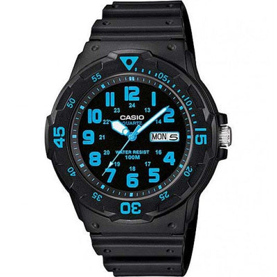 Mens Casio Black And Blue Digital Watch
