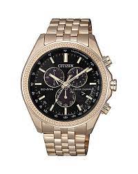 Mens Rose Gold Eco Drive Watch