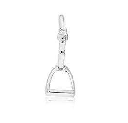 Sterling Silver Stirrup With Bar Charm Or Pendant