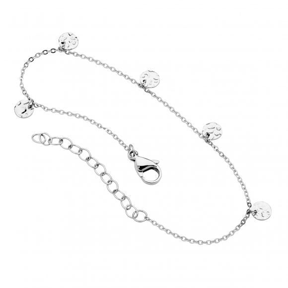 Stainless Steel Bracelet With 5 Feature Disk