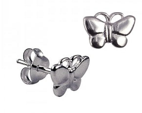 Sterling Silver Butterfly Studs